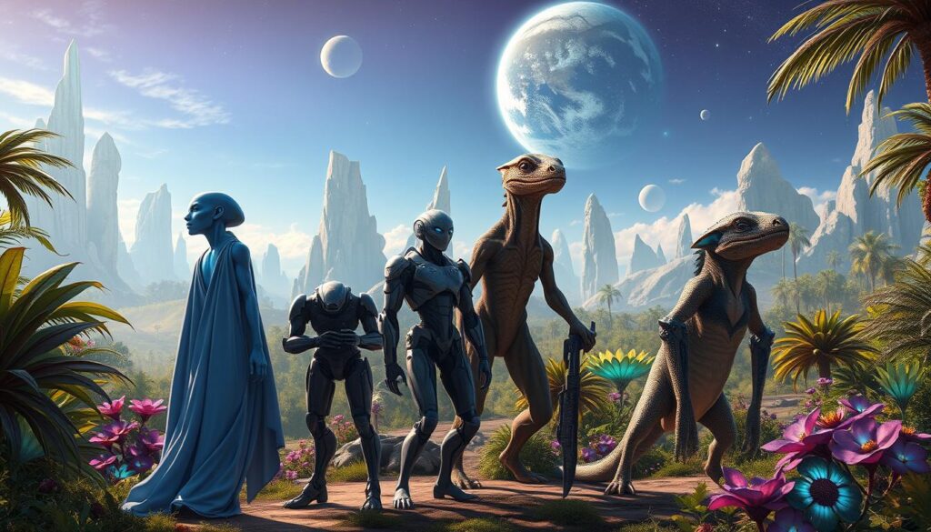 sci-fi characters alien earth